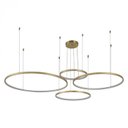 Ver imagem 1 de Pendente Led 4 Anéis / Aros 3000k 143w Bivolt Ø150x500cm Alumínio - Astra Led