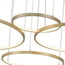 Ver imagem 4 de Pendente Led 4 Anéis / Aros 3000k 143w Bivolt Ø150x500cm Alumínio - Astra Led