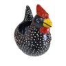 Porta Ovo Decorativo Organizador Galinha Angola Cerâmica - 3