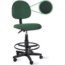 Ver imagem 2 de Cadeira Caixa Alta Executiva com Rodízios Verde