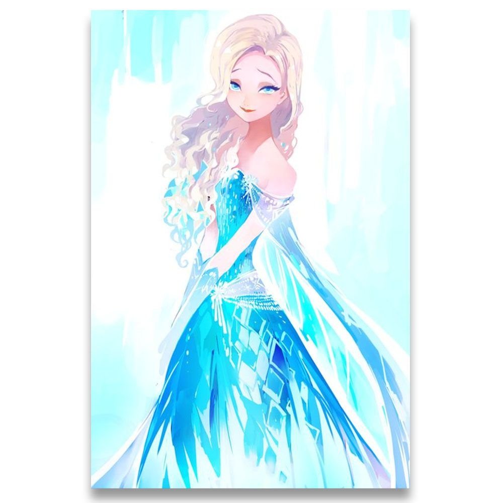 Poster Decorativo 42cm x 30cm A3 Brilhante Frozen Disney