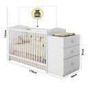 Ver imagem 3 de Berço Cômoda Infantil Satriani