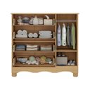 Ver imagem 5 de Cômoda Infantil 95cm 1 Porta com Vidro e 4 Gavetas Luna Multimóveis Mp4414 Madeirado/branco