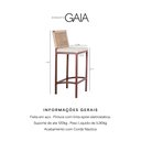 Ver imagem 5 de Banqueta Marrom Corda Náutica Bege – Kit 8 – Gourmet, Varanda e Living