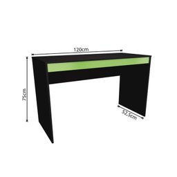 Kit 2 Peças com Escrivaninha Gamer 120cm e Estante 6 Nichos B28 - 4