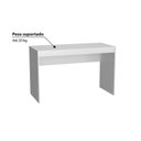 Ver imagem 3 de Conjunto 2 Peças com Escrivaninha e Estante Livreiro 6 Nichos 1 Porta B30 Branco