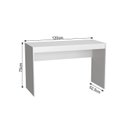 Ver imagem 6 de Conjunto 2 Peças com Escrivaninha e Estante Livreiro 6 Nichos 1 Porta B30 Branco