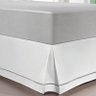Saia Colchão Box Ponto Palito Casal Branca - Kacyumara - 1