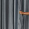 Cortina Blackout com Voil Liso 5.60 M X 2,70 M Varão Simples:cinza - 3