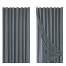 Cortina Blackout com Voil Liso 5.60 M X 2,70 M Varão Simples:cinza - 5