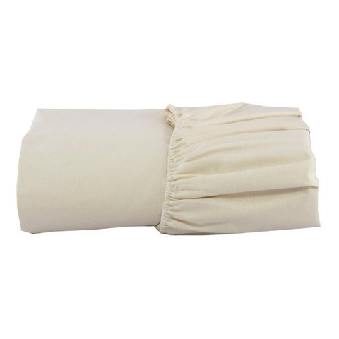 lençol creme solteiro c/ elastico avulso percal 200 fios