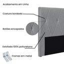 Ver imagem 4 de Cabeceira Queen 160cm Linho Aquilla Cinza