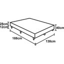 Ver imagem 3 de Base Box Casal Suede Rosé