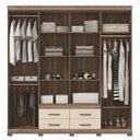 Ver imagem 3 de Guarda Roupa Casal com Espelho 8 Portas 4 Gavetas Nápoles 8.4 Santos Andirá
