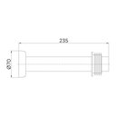 Ver imagem 3 de Tubo de Ligação para Bacia Sanitária Docol Chroma 626369 25cm Cobre Escovado