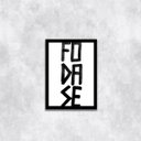 Ver imagem 1 de Quadro Foda-se 24x18cm - com vidro:Madeira preta