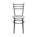 Ver imagem 2 de Cadeira para Mesa Epoxi Preta Craqueada Assento Floral:floral Areia