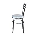 Ver imagem 3 de Cadeira para Mesa Epoxi Preta Craqueada Assento Floral:floral Areia