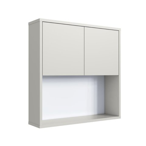 Armário Banheiro Aéreo com 2 Portas e Nicho 60cm Multimóveis Crart-ARM005 - Arenas