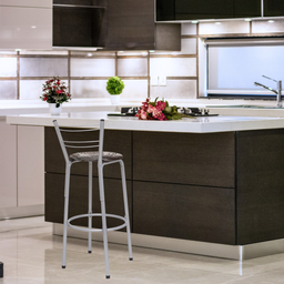 Banqueta para Balcão Flórida Prata Bistrô Ilhas Cozinha Gourmet Bares - 6
