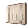 Guarda Roupa Casal 8 Portas 4 Gavetas Com Espelho Master Vip - 4