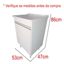 Ver imagem 2 de Gabinete para Lavanderia 53cm com Tanque 34 Litros + Sifão Cor do Tanque: Branco