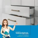 Ver imagem 7 de Guarda Roupa Casal com Espelhos 8 Portas e 6 Gavetas Master Branco