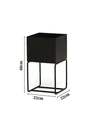 Ver imagem 2 de Cachepot para Plantas - 22x22x40 - Vinho