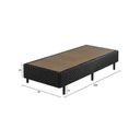 Ver imagem 3 de Base Box Bordado Solteiro 78x188x40cm Somiê Preto Ecoflex
