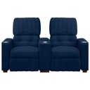 Ver imagem 5 de Poltrona do Papai Dupla Reclinável Real Sala de Tv Cinema Bouclê - Sofa Store:bouclê Azul Marinho
