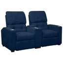 Ver imagem 6 de Poltrona do Papai Dupla Reclinável Real Sala de Tv Cinema Bouclê - Sofa Store:bouclê Azul Marinho