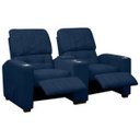 Ver imagem 7 de Poltrona do Papai Dupla Reclinável Real Sala de Tv Cinema Bouclê - Sofa Store:bouclê Azul Marinho