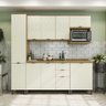 Cozinha Completa 220cm 08 peças Linha Lótus CJ43014-079 Kappesberg - Kappesberg Freijó/Off White - 1