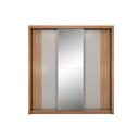 Ver mais imagens de Guarda Roupa Casal 3 Portas de Correr (1 C/ Espelho) e 2 Gavetas Moema Flex Amêndola/nude ou Preto