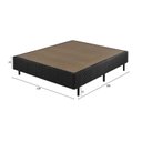 Ver imagem 3 de Somiê Eco Bordado Casal 128x188x40cm Preto Ecoflex