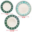 Ver imagem 6 de Pratos Raso Fundo Sobremesa Donna Bosque Kit 6 Pessoas 18pçs
