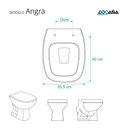 Ver imagem 5 de Assento Sanitário Angra Bege Claro para vaso Logasa