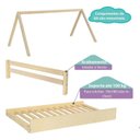 Ver imagem 3 de Bicama Solteiro Infantil Prime com Telhado VI Casatema MadeiraOriginals