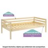 Bicama Solteiro Infantil Prime com Telhado VI Casatema MadeiraOriginals - 2
