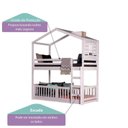Ver imagem 5 de Beliche Montessoriana Prime RN com Telhado Claraboia e Janela Casatema MadeiraOriginals