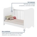 Ver imagem 5 de Quarto de Bebê Completo Berço 100% MDF com Guarda-Roupa 3 Portas Nuvem Branco