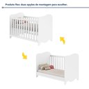 Ver imagem 6 de Quarto de Bebê Completo Berço 100% MDF com Guarda-Roupa 3 Portas Nuvem Branco