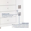 Ver mais imagens de Quarto de Bebê Completo Berço 100% MDF com Guarda-Roupa 3 Portas Nuvem Branco