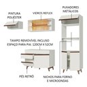 Ver imagem 5 de Armário de Cozinha Completa 250cm Branco Reims Madesa XA01