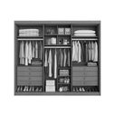 Ver imagem 3 de Guarda Roupa 6 Portas (2 Ripadas) e 8 Gavetas Grécia Cinamomo - Conquista