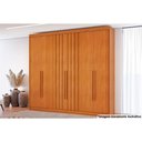 Ver imagem 1 de Guarda Roupa 6 Portas (2 Ripadas) e 8 Gavetas Grécia Cinamomo - Conquista