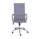 Ver imagem 2 de Kit 10 Cadeiras Escritório Presidente Esteirinha Rodízio Relax Corino 3301 Cinza