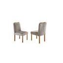 Ver imagem 3 de Conjunto Sala de Jantar 6 Lugares Mesa Lisy e 6 Cadeiras em Veludo