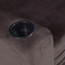 Ver imagem 2 de Poltrona Noruega em Veludo com Espuma D26 Base de Madeira para Sala Quarto e Escritório