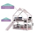 Ver imagem 3 de Beliche Montessoriana Divertida com Escorregador e Telhado Inclinado Lua Casatema MadeiraOriginals